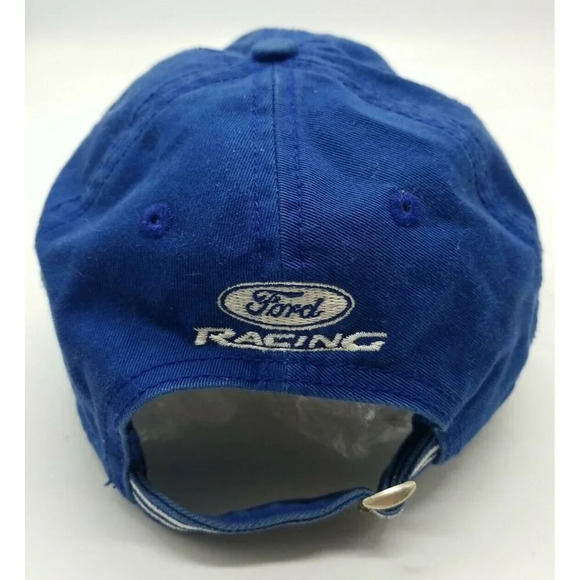 Ford Racing NASCAR Chase Authentics Womens Strapback Hat Adjustable OSFM Blue - Picture 4 of 7